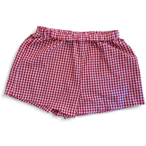 Other Pants - Red and white gingham cotton